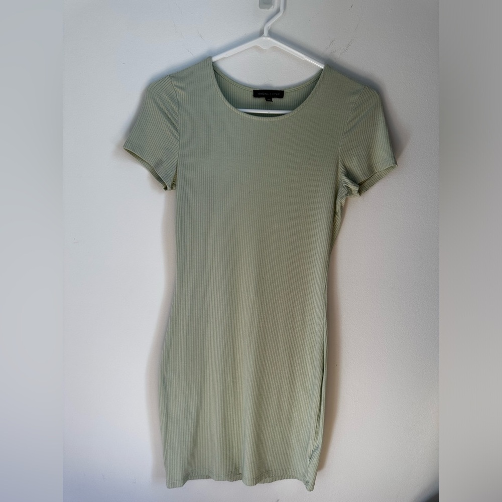 Kendall & Kylie ribbed t shirt dress